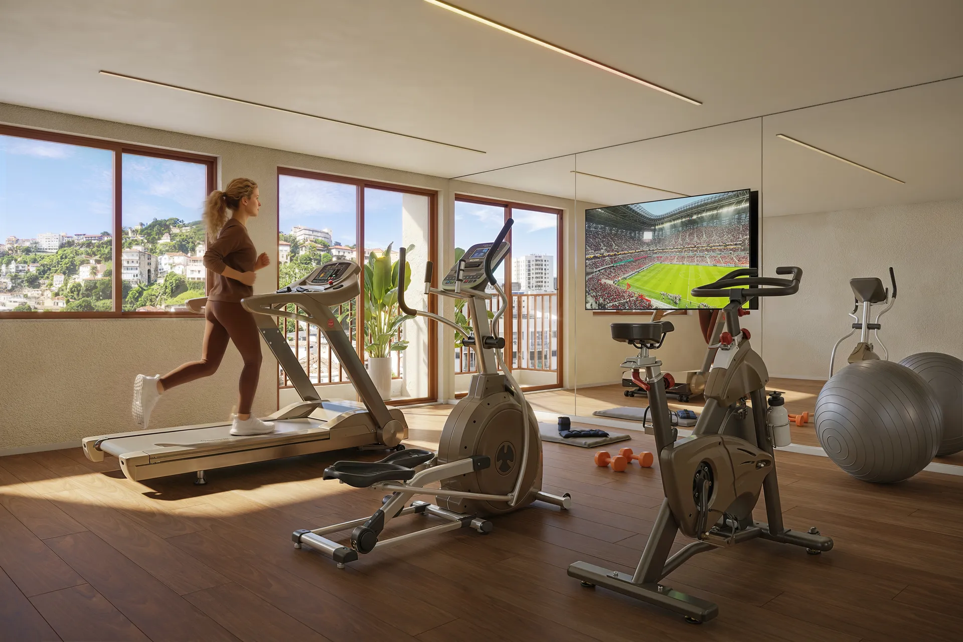 Rooftop gym
